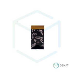 Caixa de Chá Torre - 14cm x 8cm x 8cm - Preto