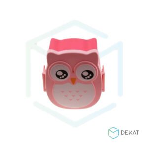 Pote Lancheira Com Divisória - Formato de Coruja