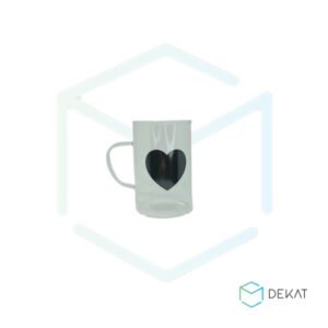 Caneca Vidro Coração - 280ml