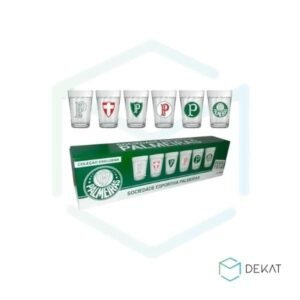 Kit Copos Americanos Palmeiras p/ Cerveja - 4 unidades - 190ml