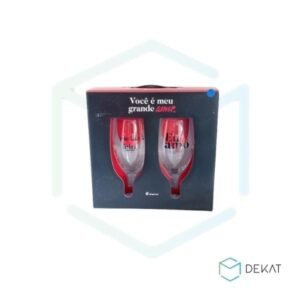 Conjunto Taça de Vinho “Você É Meu Grande Amor” - 2 unidades - 385ml