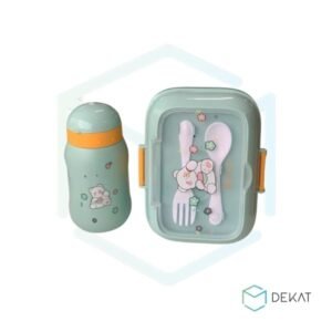 Kit Marmita Infantil + Talheres + Copo + Adesivos