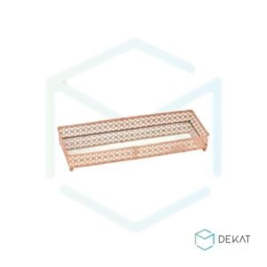 Bandeja Espelhada Para Lavabo / Porta-Objetos - 30cm x 14cm x 5,5cm - Rosé