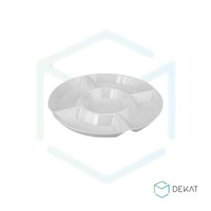 Petisqueira Redonda c/ 5 Divisórias - Branco