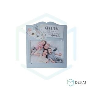 Porta-Retrato Horizontal Com Elástico “Gratidão” - 10cm x 15cm