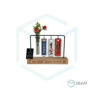 Calendário Permanente Com Tubete e Flores Seja o Bom Dia...