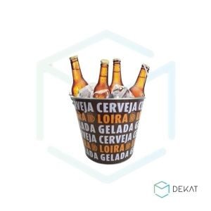 Balde de Cerveja Decorado - 5 Litros - Marrom