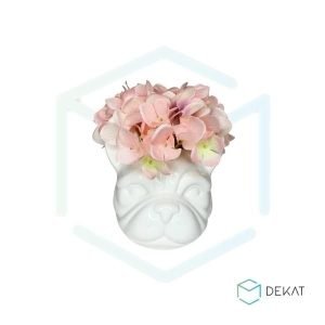 Cachepot de Cerâmica Bulldog - Branco