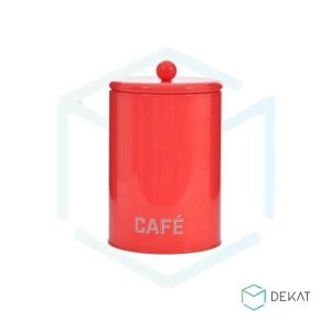 Pote Hermético para Mantimentos - Café / Açúcar - Laranja - 11x18x11cm