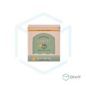 Lata Porta-Cápsulas de Café - 17,5x17,5x10cm