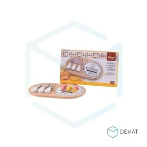 Petisqueira Gourmet para Frios - Tábua + Espátula - 5 peças