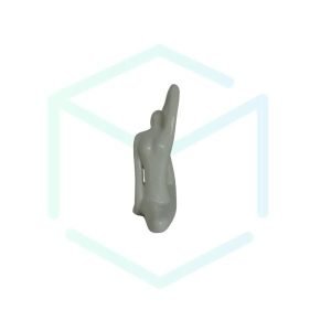 Estátua Yoga  - 11 cm - Branco